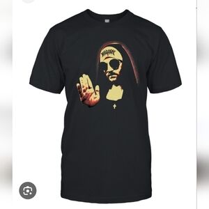 NWT Will Neff too stupid to quit blasphemous black tshirt Size Med